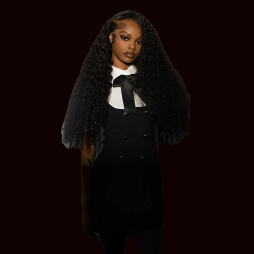 Transparent Burmese Deepwave Wig